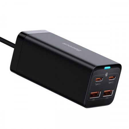 Incarcator rapid universal GaN Baseus GaN3 Pro 2 x USB tip C / 2x USB 100W PD3.0, QC4.0 +, AFC negru (CCGP000101) - Img 6