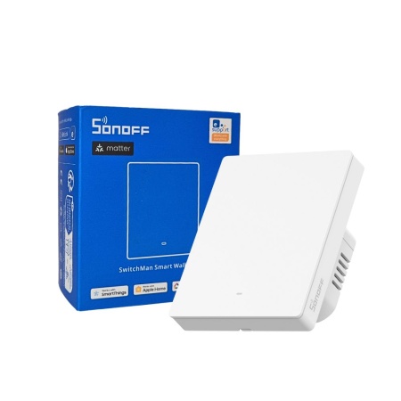 Întrerupător inteligent de perete SONOFF SwitchMan M5 Wi-Fi / Matter, cu 1 canal, versiune modulară, alb (M5-1C-80W) - Img 5