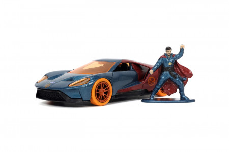 JADA MARVEL MASINUTA METALICA FORD GT SCARA 1:32 SI FIGURINA METALICA DOCTOR STRANGE - Img 2