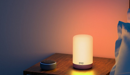 Lampa de veghe smart compatibila cu sistemele Amazon Alexa si Google Assistant,lumina alba + RGB, Gosund Nitebird LB3 - Img 2