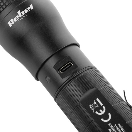LANTERNA ALUMINIU 10W CU ACUMULATOR 2200MAH REBEL - Img 4