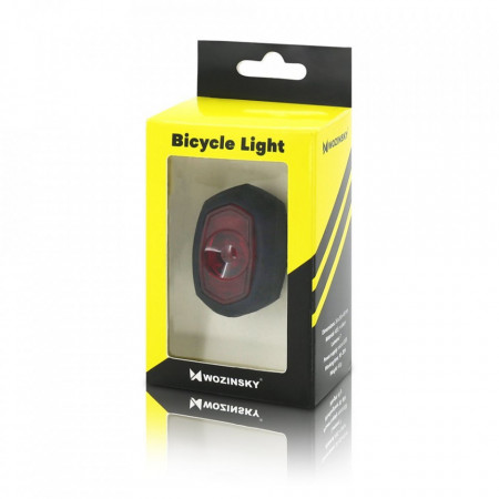 Lanterna + stop reincarcabil Wozinsky black-silver (WFBLB1) - Img 2