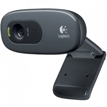 LOGITECH Camera Web C270 HD, Tehnologia Fluid Crystal, Microfon, Reducerea Zgomotului, Negru - Img 3