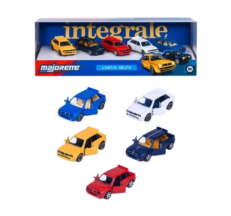 MAJORETTE SET 5 MASINUTE METALICE LANCIA DELTA SCARA 1 LA 64 - Img 3
