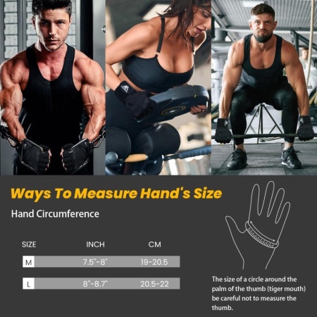 Mănuși de Fitness și Culturism flintronic cu Fașă Reglabilă pentru Încheietură, Palmă Căptușită cu Spumă EVA 5 mm Anti-Bătături, Strat Siliconic Antiderapant Fagure, Respirabile, pentru Haltere, Tracțiuni, Ciclism și Antrenament Funcțional - Img 6