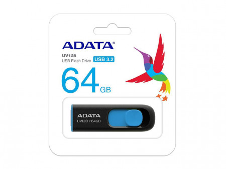 Memorie externa ADATA DashDrive UV128 64GB USB 3.0 Black/Blue
