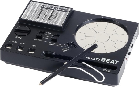 Mini Tobe Electronice Portabile Stylophone Beat Compact, Mașină de Ritm cu Stylus, 4 Kituri de Tobe și 4 Sunete de Bas - Img 6
