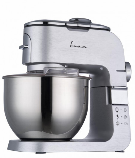 Mixer planetar FRAM FPM-K1500M, 1500W, bol inox 6L, 6 viteze si functie Pulse, Argintiu - Img 2