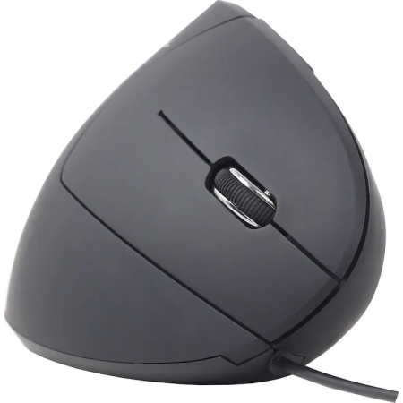 MOUSE GEMBIRD, PC sau NB, cu fir, USB, optic, 3200 dpi, butoane/scroll 6/1, ergonomic, negru, "MUS-ERGO-01" (timbru verde 0.18 lei) - Img 2