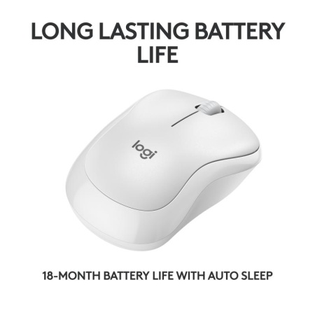Mouse Logitech MK240 Silent Wireless alb - Img 9