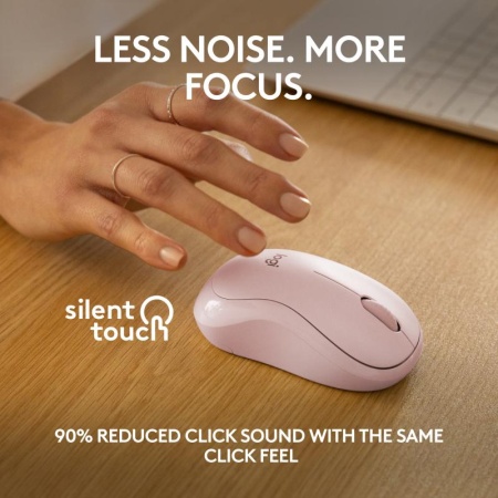Mouse Logitech MK240 Silent Wireless ros - Img 8