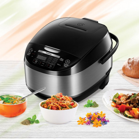 Multicooker Heinner HMCK-5BK, 5 L, 770 W, 11 programe, Timer, Control Touch, Functie mentinere la cald, Negru - Img 2