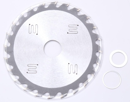 Pânză Circulară pentru Lemn Ø 125 x 22.23 mm cu 24 Dinți TCT din Carbură de Tungsten, Viteză Maximă 12.250 RPM, Tăiere Lemn Masiv, Esențe Tari/Moi și Compozite - Img 2