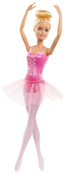 PAPUSA BARBIE BALERINA BLONDA CU COSTUM ROZ - Img 2