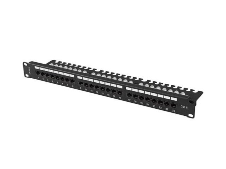 Patch panel 24 porturi 1U Cat.6 UTP ng - Img 2