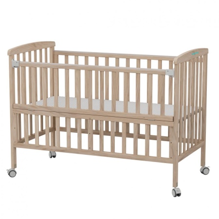 Patut din lemn bebe, 120x60,natur,U-Grow - Img 3