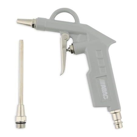Pistol de suflat cu aer comprimat ABAC G-502, corp din aluminiu, duză scurtă și duză lungă 10 cm, presiune max 8 bar - Img 4