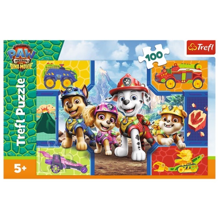 PUZZLE TREFL 100 PATRULA CATELUSILOR CATEI SI DINOZAURI - Img 3