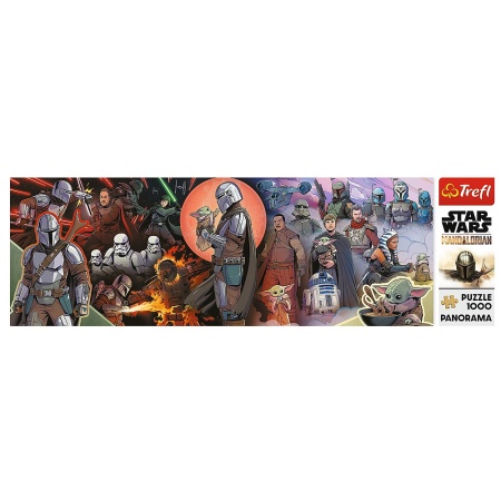 PUZZLE TREFL 1000 PANORAMA STAR WARS AVANETURILE MANDALORIANULUI - Img 3