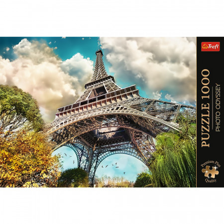 PUZZLE TREFL 1000 PREMIUM PLUS PHOTO ODYSSEY TURNUL EIFFEL PARIS - Img 3