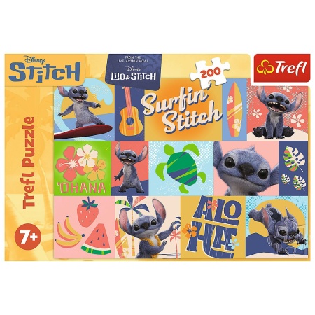 PUZZLE TREFL 200 DISNEY STITCH AVENTURI HAWAIIENE - Img 3
