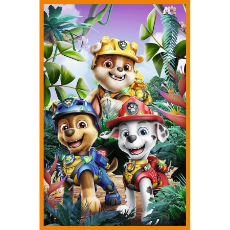 PUZZLE TREFL 3X80 PATRULA CATELUSILOR EROII DINOZAURILOR - Img 3