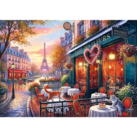 PUZZLE TREFL 500 PREMIUM PLUS DRAGOSTE LA PARIS - Img 2