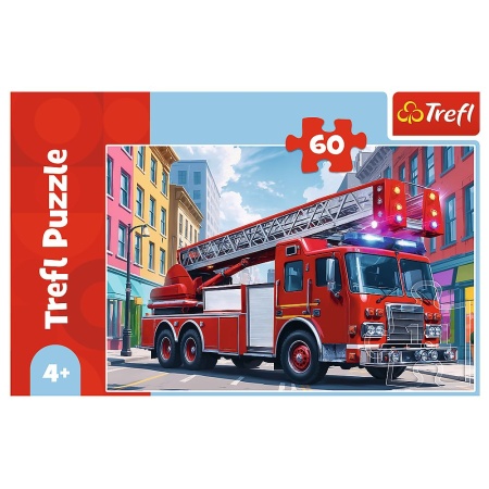 PUZZLE TREFL 60 MASINA DE POMPIERI - Img 3