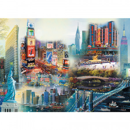 PUZZLE TREFL DIN LEMN 1000 PIESE NEW YORK - Img 2