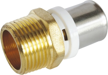 Racord Drept Pexal / Multistrat cu Filet Exterior Ø20 - M20/27, Compatibil Profile U, H, TH, Certificare NF 545, Vizor Control - Img 2