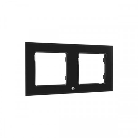 Rama Shelly Wall Frame 2 (pentru comutator de perete) - Negru