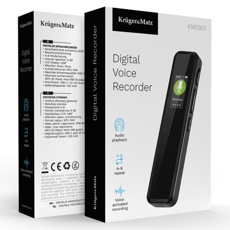 REPORTOFON DIGITAL 8GB 230MAH KRUGER&amp;MATZ - Img 12
