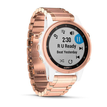 RESIGILAT - Ceas smartwatch Garmin Fenix 5S Plus, Saphire Rose Gold - Img 6