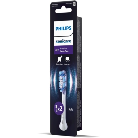 Rezerve Philips Sonicare Gum Care HX9052/87, pachet de 2 capete de periere, Standard, click-on, sincronizarea modurilor BrushSync, Alb - Img 5