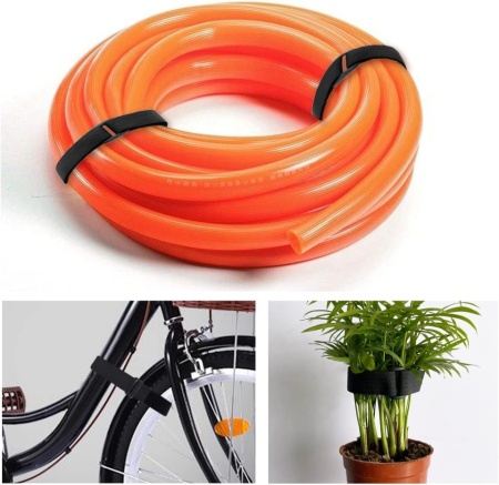 Rolă Bandă cu Arici Reutilizabilă Typec Home 5 cm x 6 m cu 30 Catarame Incluse, Debitabilă la Lungimea Dorită , Chingi Reglabile de Strângere Hook &amp; Loop pentru Cable Management, Furtunuri, Unelte și Organizare Cabluri, Negru - Img 2