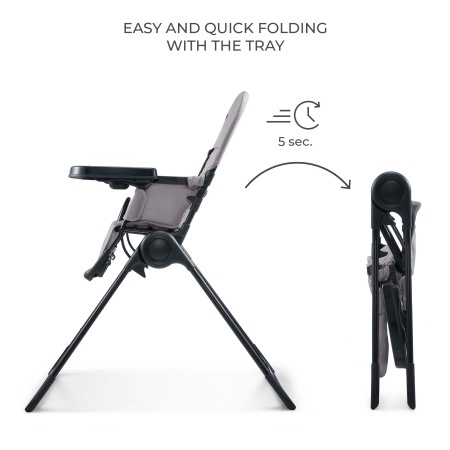 SCAUN DE MASA KINDERKRAFT BINCI, GREY - Img 2