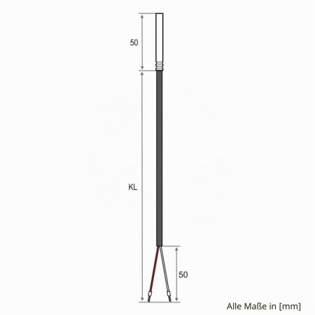 Senzor de Temperatură NTC 10 kOhm iOVEO 035HP05201, Cablu PVC 1 Metru, Teacă din Inox 6x50 mm IP65, Interval -35°C la +105°C - Img 2