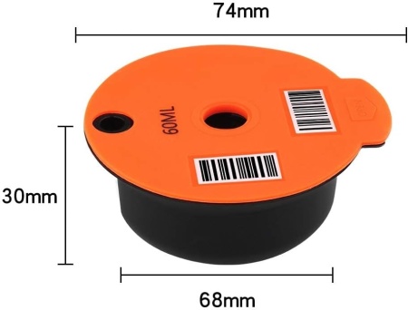 Set 2 Capsule Reîncărcabile Reutilizabile Compatibile Bosch Tassimo RECAFIMIL, Filtru Cafea Reutilizabil 60 ml și 180 ml, Fără BPA - Img 6