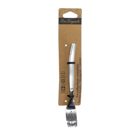 Set 3 furculițe pentru desert, prăjituri și aperitive tapas, inox 18/0, lungime 18 cm, grosime 2.5 mm, Argintiu - Img 2
