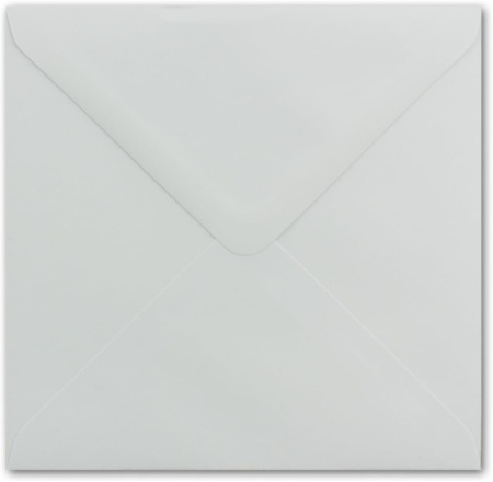 Set 50 Plicuri Pătrate Albe 15 x 15 cm, 100 g/m², Sigiliu Umed cu Clapetă Ascuțită pentru Evenimente Speciale - Img 2