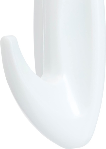 Set 6 Cârlige Adezive Decorative Medium Command 3M, Culoare Alb, Capacitate Susținere 1.3 kg / cârlig (Total 9 Benzi adezive incluse), Montare Fără Găurire - Img 5