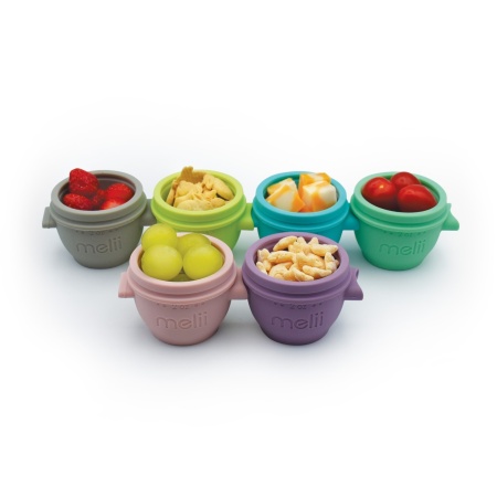 SET 6 RECIPIENTE SILICON SNAP&amp;GO, MELII, 59 ML - Img 3