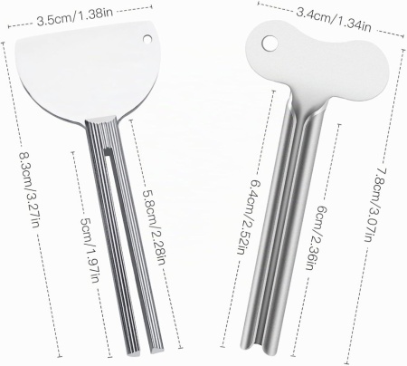 Set 6 Storcătoare Metalice pentru Tuburi Typec Home, Cheiță Presoare pentru Pasta de Dinți, Cosmetice și Vopsele, Durabile și Reutilizabile - Img 4