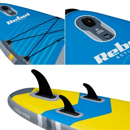 SET PLACA GONFLABILA STAND UP PADDLE SCAUN 335X84X15 CM - Img 4