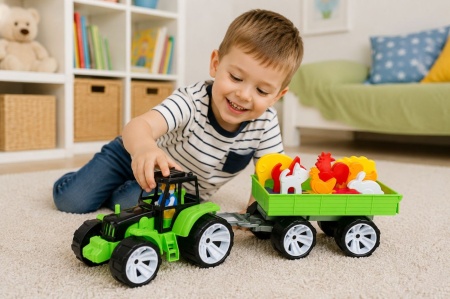 SET TRACTOR FERMA NEGRU VERDE - Img 3