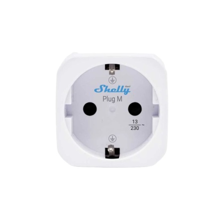 Shelly Plug M Gen3 – Wi-Fi + Bluetooth, Matter-compatible smart plug with energy monitoring, white - Img 4