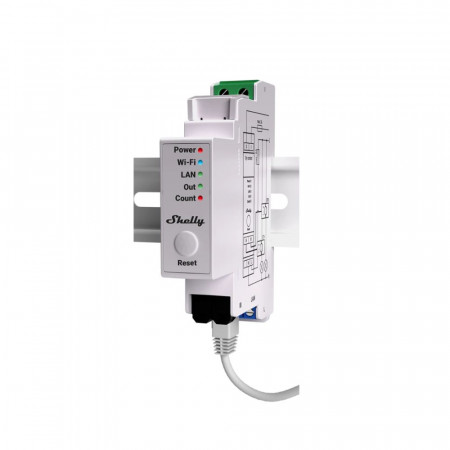 Shelly PRO EM – 50A contor de energie profesionala de ultima generatie, 2 x 50A, monofazat, cu control contactor