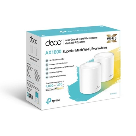 Sistem Mesh TP-Link Deco X20 (2 pack) Wi-Fi 6 Dual-Band Gigabit AX1800, cu acoperire completa pentru casa, Seamless Roaming, Self-Healing, Adaptive Path, Antivirus, Control Parental si Control Vocal - Img 5
