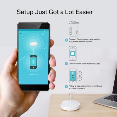 Sistem Wi-Fi Mesh TP-Link Deco M5 (2-pack) AC1300 Gigabit cu acoperire completa pentru casa - Img 9