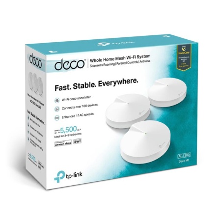 Sistem Wi-Fi Mesh TP-Link Deco M5 (3-pack) AC1300 Gigabit cu acoperire completa pentru casa - Img 7